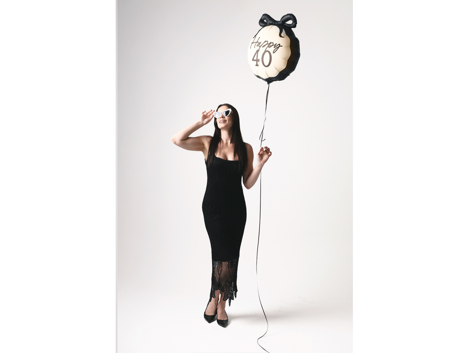 Balon foliowy pastylka Happy "40" 47,5x45cm FB266-40 PartyDeco